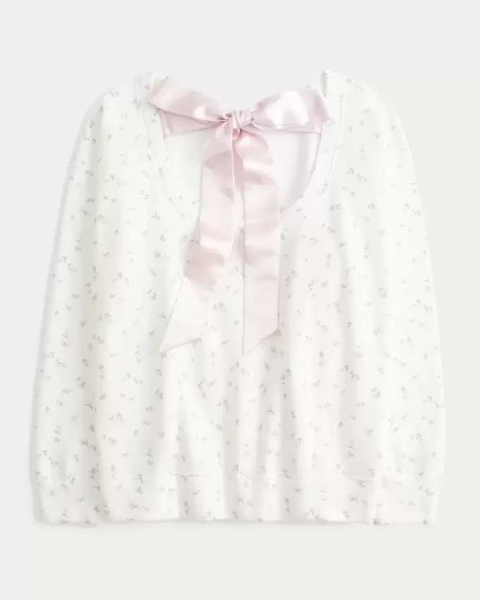 Oversized Back Bow Sweatshirt
