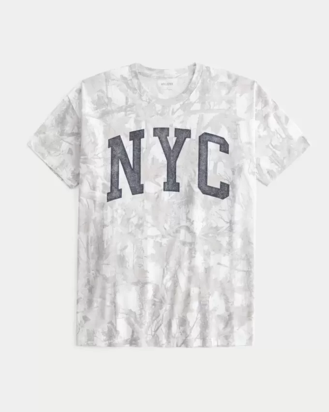 Oversized Camo NYC Graphic Tee Oversized Camo NYC Graphic Tee