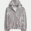 Oversized Camo Zip-Up Hoodie Oversized Camo Zip-Up Hoodie