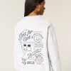 Oversized Class of 2025 Grad Graphic Crew Sweatshirt Oversized Class of 2025 Grad Graphic Crew Sweatshirt
