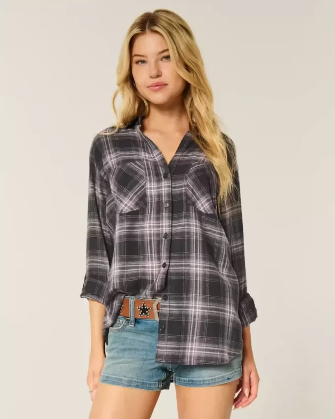 Oversized Flannel Shirt Oversized Flannel Shirt