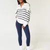 Oversized Half-Zip Graphic Sweater