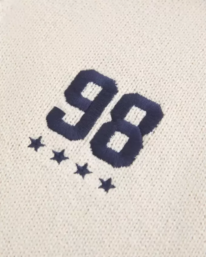 Oversized Half-Zip Graphic Sweater Oversized Half-Zip Graphic Sweater