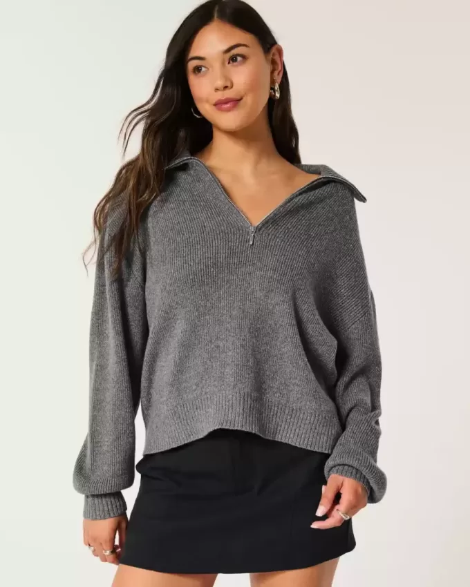 Oversized Half-Zip Sweater Oversized Half-Zip Sweater