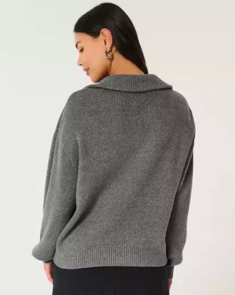 Oversized Half-Zip Sweater