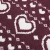 Oversized Heart Pattern Crew Sweater Oversized Heart Pattern Crew Sweater