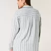 Oversized Linen-Blend Shirt Oversized Linen-Blend Shirt
