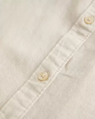 Oversized Linen-Blend Shirt