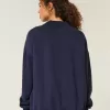 Oversized Mock-Neck Sweatshirt