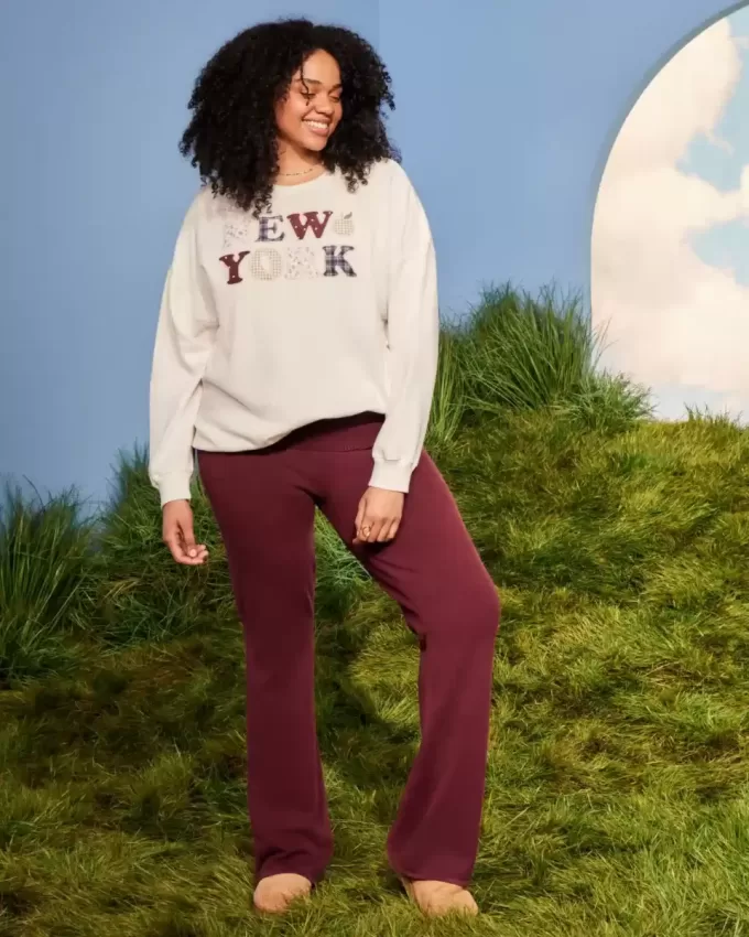 Oversized New York Graphic Crew Sweatshirt Oversized New York Graphic Crew Sweatshirt