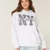 Oversized NY Graphic Hoodie