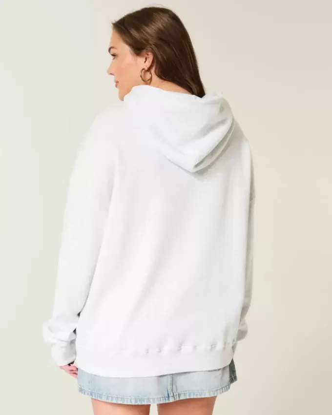 Oversized NY Graphic Hoodie