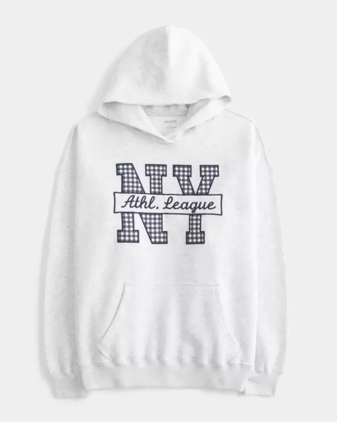 Oversized NY Graphic Hoodie