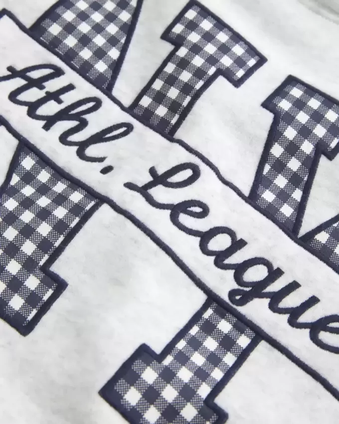 Oversized NY Graphic Hoodie