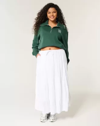 Oversized NYC Graphic Half-Zip Sweater