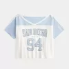Oversized Off-the-Shoulder Varsity San Diego Graphic Tee Oversized Off-the-Shoulder Varsity San Diego Graphic Tee
