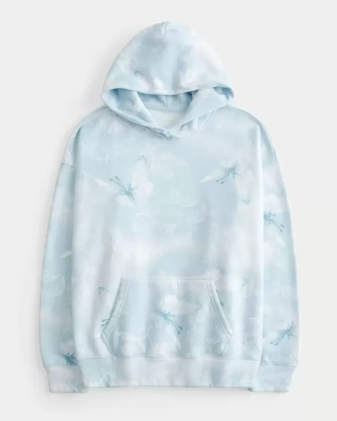 Oversized Pattern Hoodie