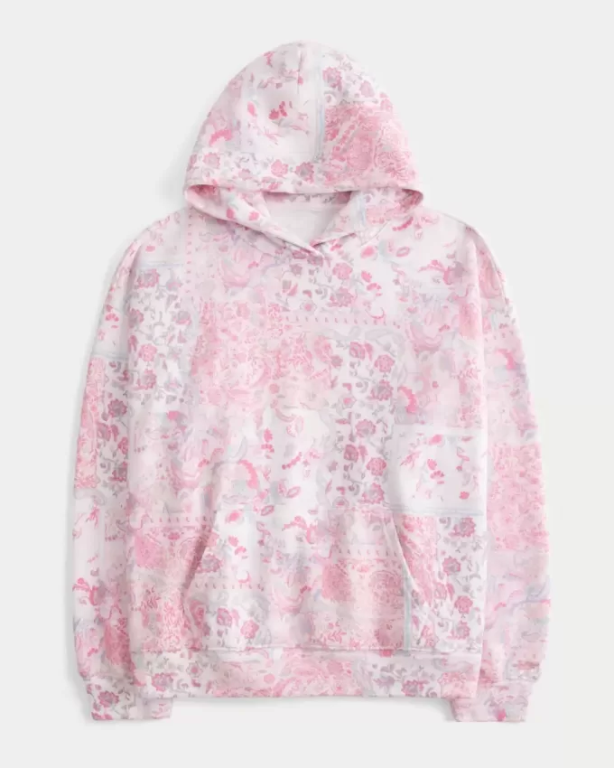 Oversized Pattern Hoodie Oversized Pattern Hoodie