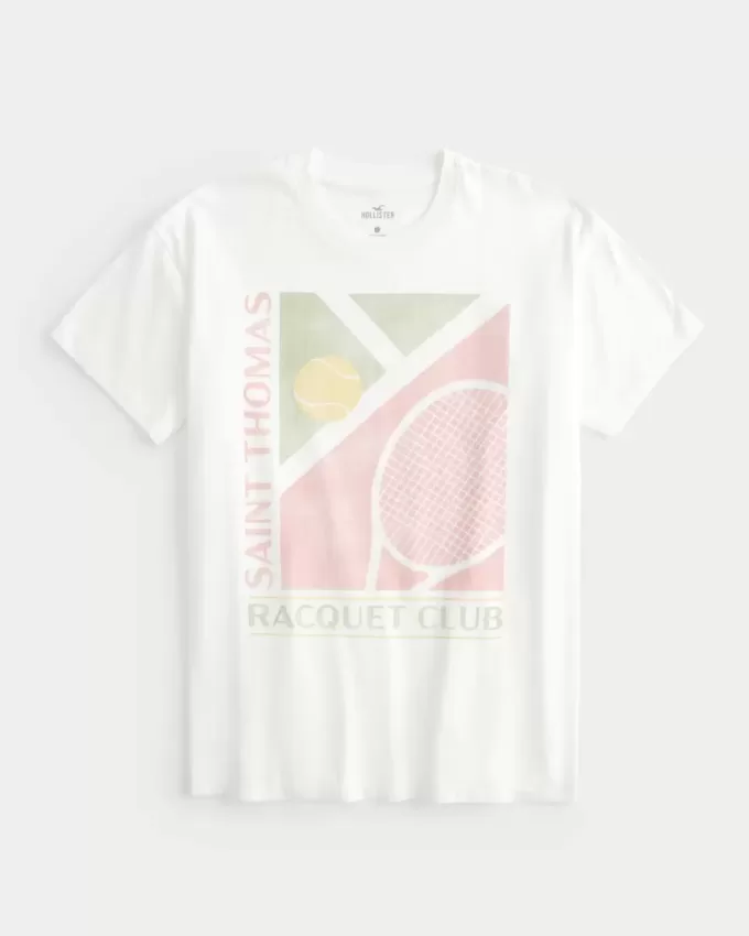 Oversized Saint Thomas Racquet Club Graphic Tee