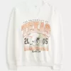Oversized University of Texas Graphic Notch-Neck Sweatshirt Oversized University of Texas Graphic Notch-Neck Sweatshirt