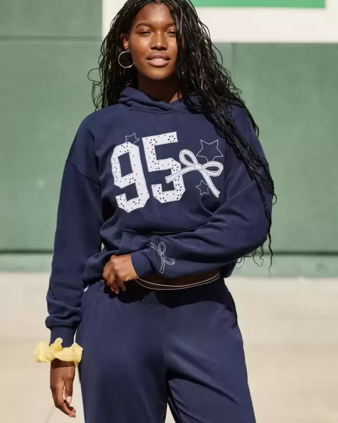 Oversized Varsity Graphic Hoodie Oversized Varsity Graphic Hoodie