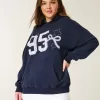 Oversized Varsity Graphic Hoodie Oversized Varsity Graphic Hoodie