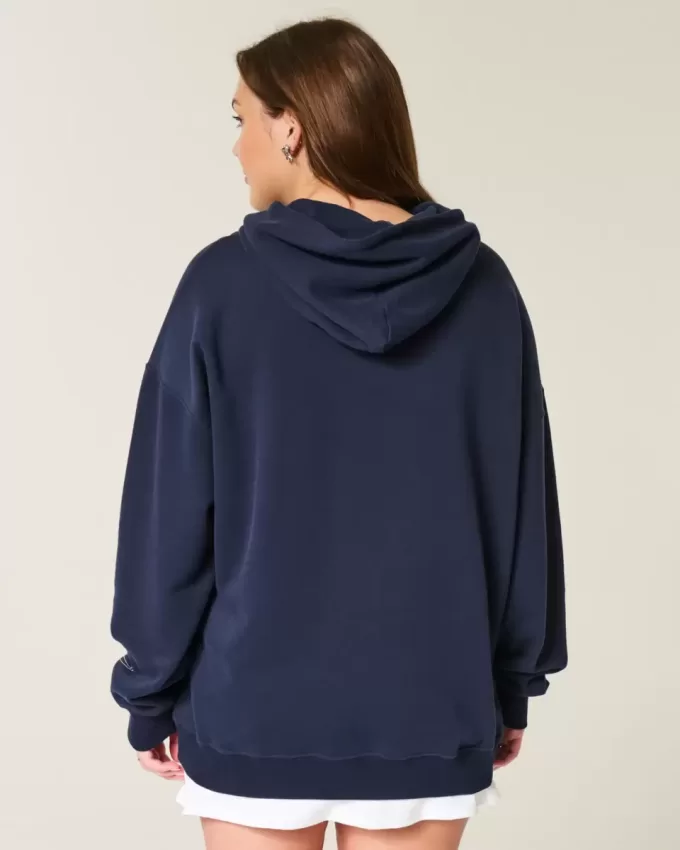 Oversized Varsity Graphic Hoodie Oversized Varsity Graphic Hoodie