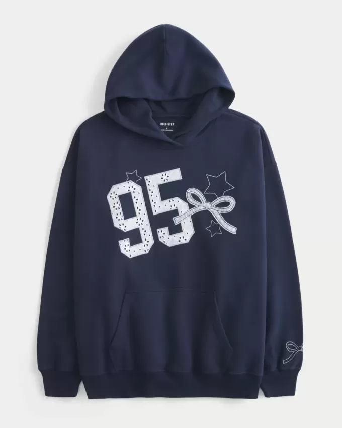 Oversized Varsity Graphic Hoodie Oversized Varsity Graphic Hoodie