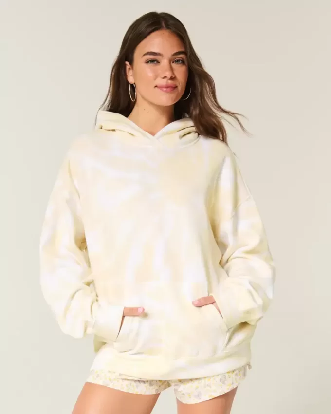 Oversized Wash Effect Hoodie Oversized Wash Effect Hoodie