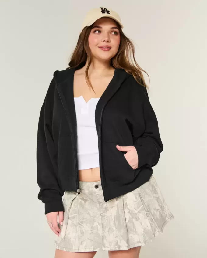 Oversized Zip-Up Hoodie Oversized Zip-Up Hoodie