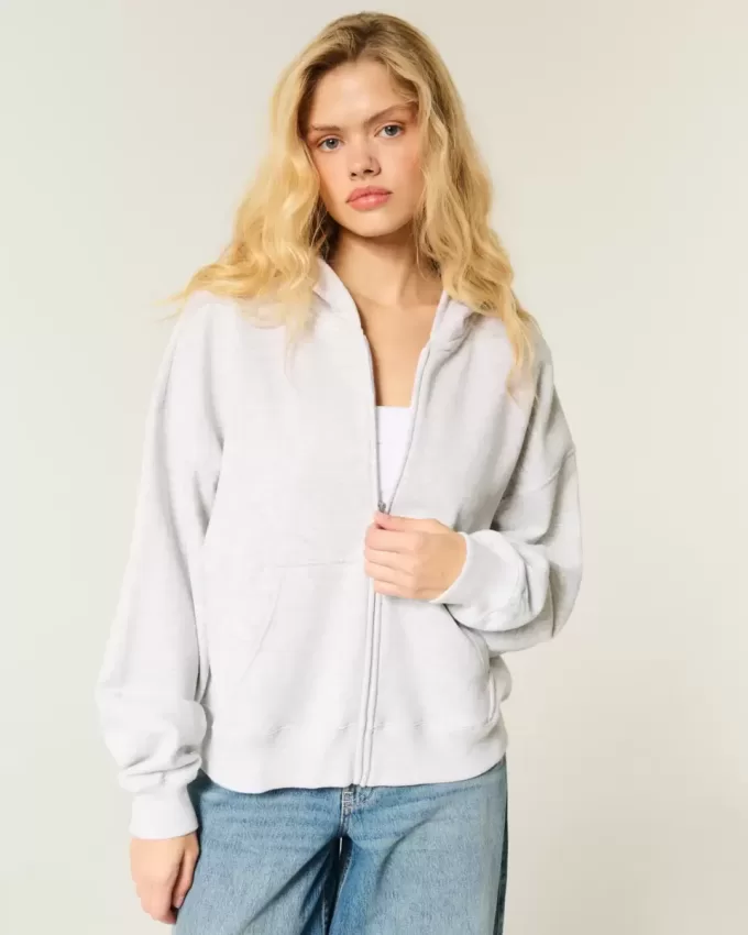 Oversized Zip-Up Hoodie