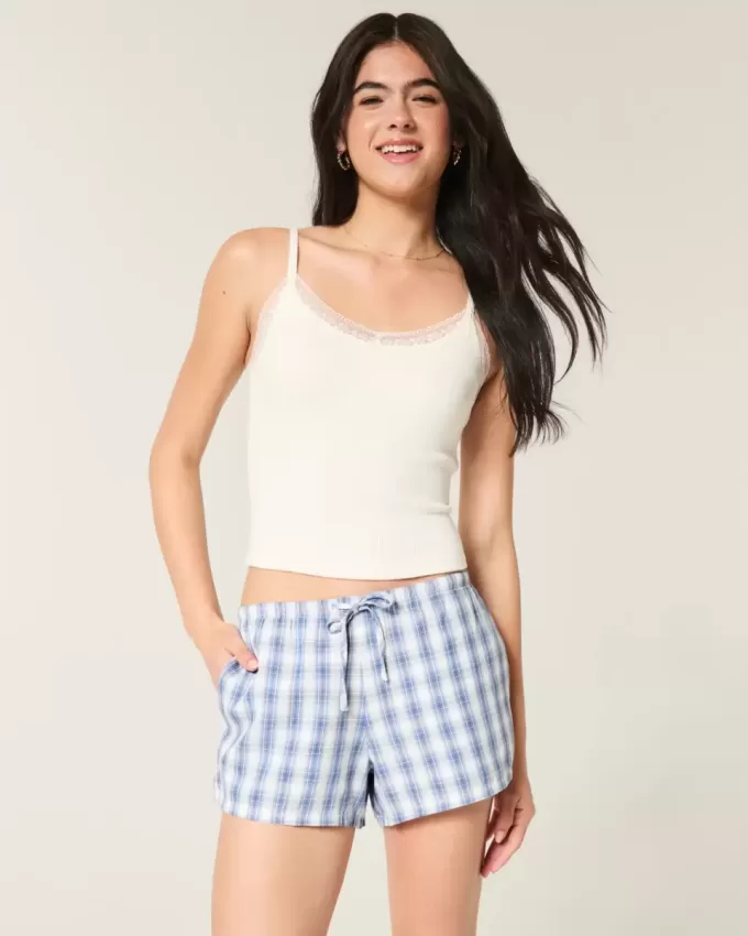 Oxford Cotton Tie Shorts Oxford Cotton Tie Shorts