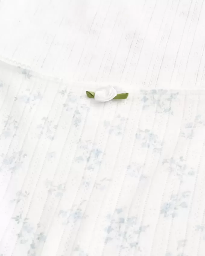 Pointelle Square-Neck Top Pointelle Square-Neck Top