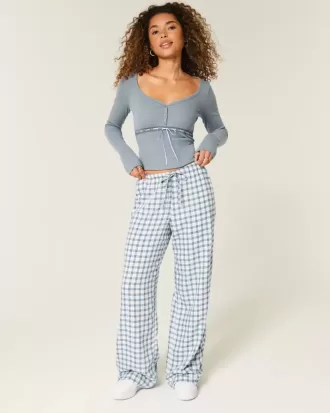 Pull-On Slub Pants