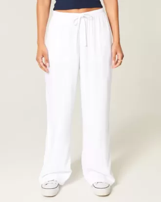 Pull-On Slub Pants