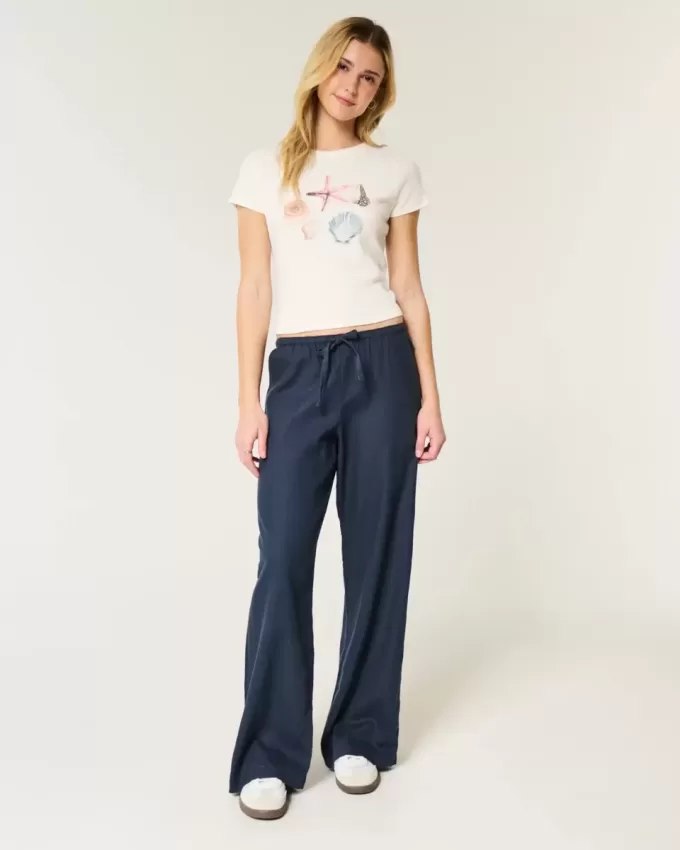 Pull-On Wide-Leg Pants Pull-On Wide-Leg Pants