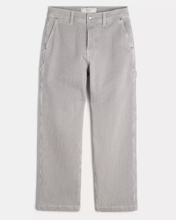 Railroad Stripe Baggy Painter Jeans Railroad Stripe Baggy Painter Jeans