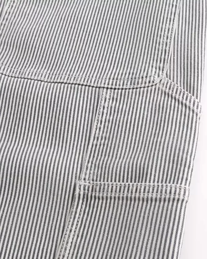 Railroad Stripe Baggy Painter Jeans Railroad Stripe Baggy Painter Jeans