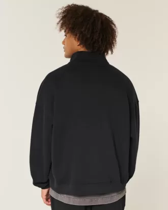 Rectangle Fit Quarter-Zip Sweatshirt
