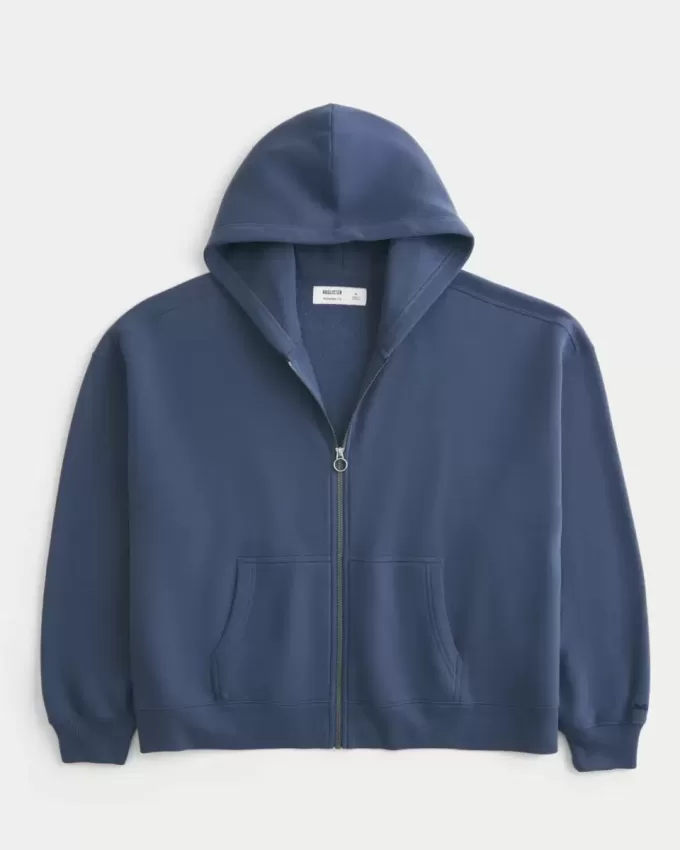 Rectangle Fit Zip-Up Hoodie Rectangle Fit Zip-Up Hoodie