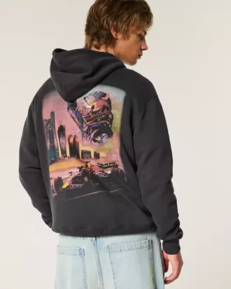 Relaxed Oracle Red Bull Racing Graphic Hoodie
