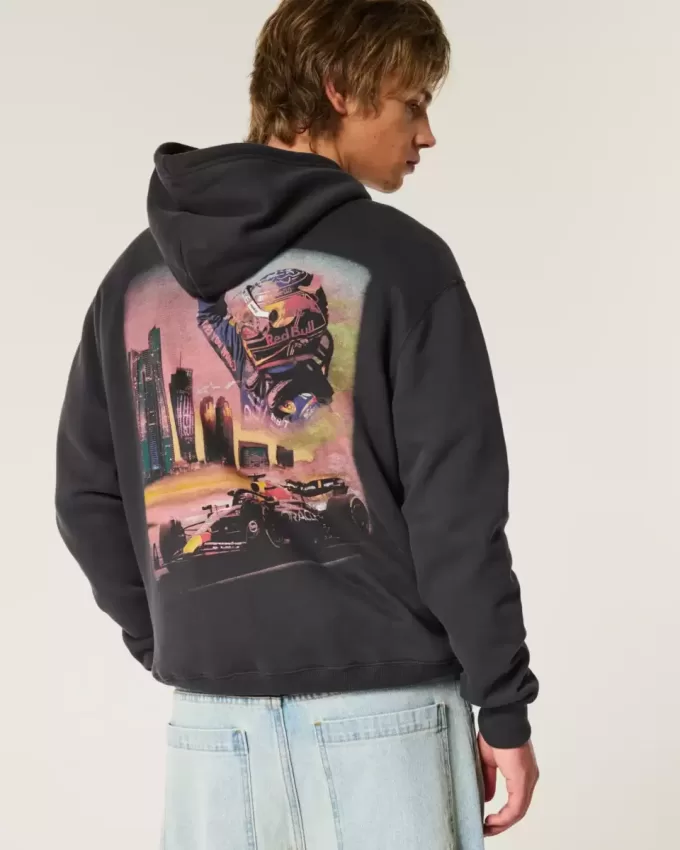 Relaxed Oracle Red Bull Racing Graphic Hoodie Relaxed Oracle Red Bull Racing Graphic Hoodie