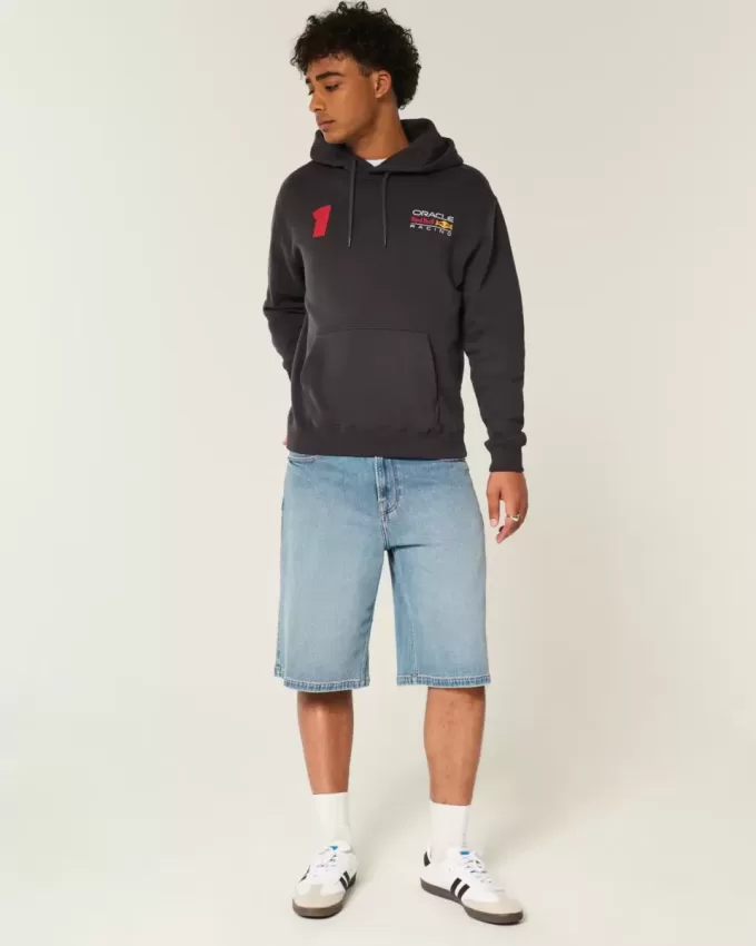 Relaxed Oracle Red Bull Racing Graphic Hoodie