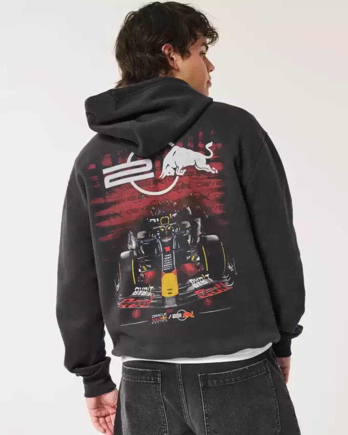 Relaxed Oracle Red Bull Racing Graphic Hoodie
