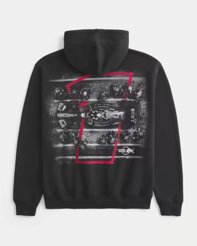 Relaxed Oracle Red Bull Racing Graphic Hoodie