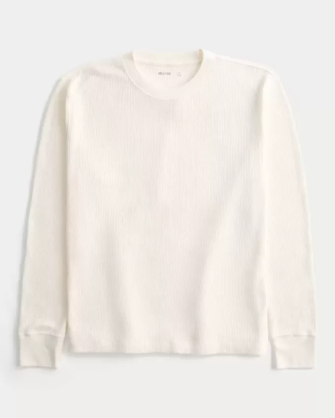 Relaxed Thermal Long-Sleeve Crew Shirt