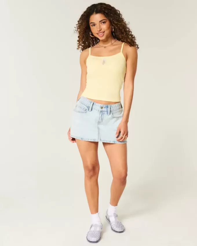 Ribbed Floral Graphic Cami Ribbed Floral Graphic Cami