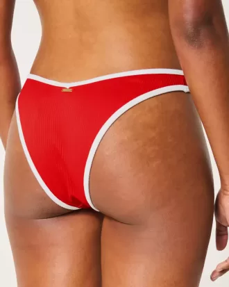 Ribbed High-Leg V-Waist Cheekiest Bikini Bottom