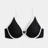 Ribbed Plunge Underwire Bikini Top Ribbed Plunge Underwire Bikini Top