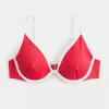 Ribbed Plunge Underwire Bikini Top Ribbed Plunge Underwire Bikini Top